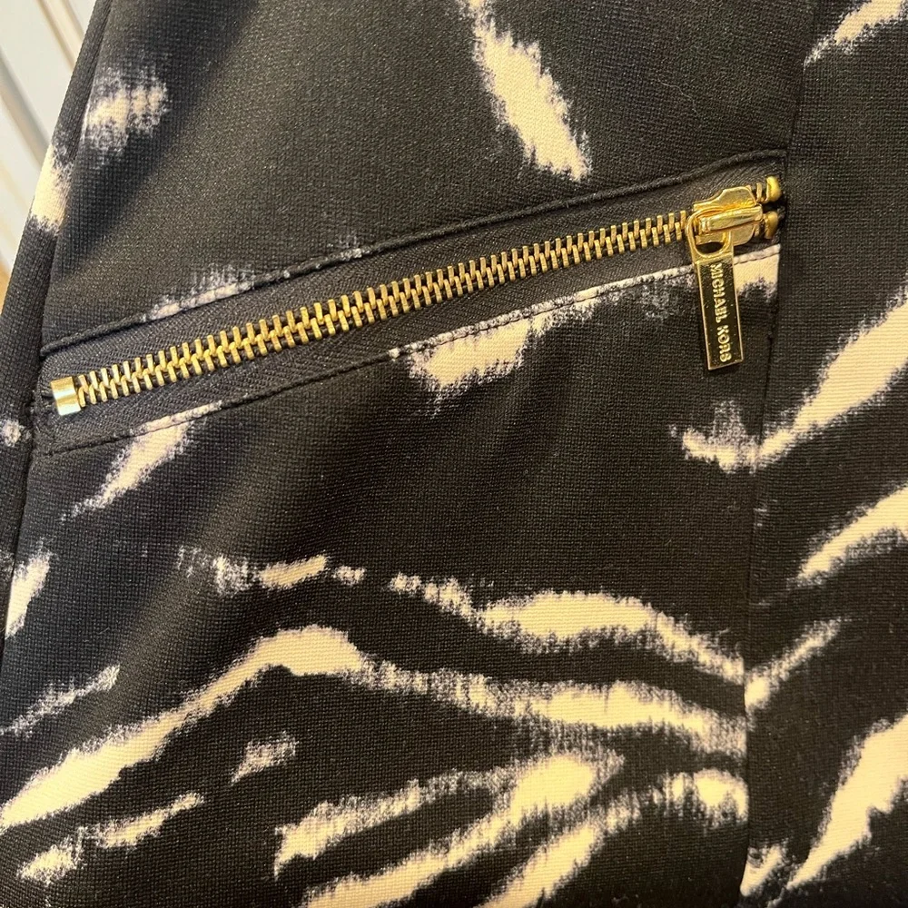 Michael Kors Monochrome Zebra Pencil Skirt